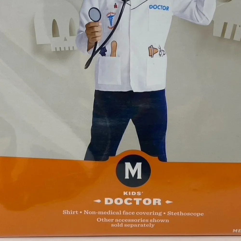 Kids' Med Doctor Halloween Costume Top Accessories M Hyde & EEK! Boutique™ Caree - Picture 3 of 5